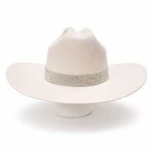 Idyllwind Cream Hat with Sparkling Silver Band